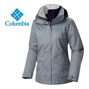 Columbia Women's Interchange 3-in-1 Jacket | Light Blue | Size M | Waterproof